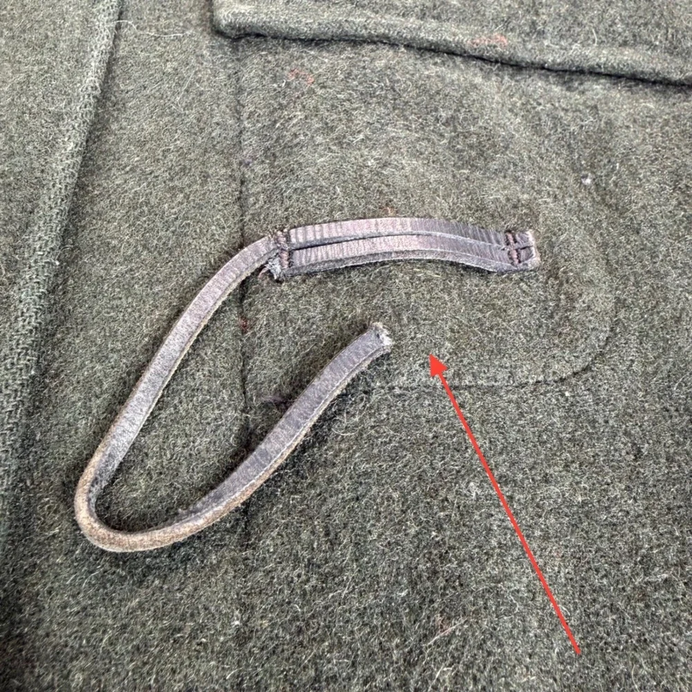 Gloversall‎ London Duffle Coat Hooded Wool Toggle Gold Label Green 40 VTG 60's